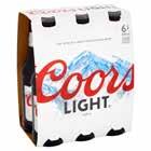 38 657800 Coors Light 21 BUDWEISER flashed 6 for 9.