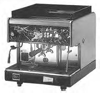 VAE-22 Venezia Espresso Machines # of Cups Boiler Heads / Hr.* Size(qts.) Electrical Automatic Espresso s VAE-J1 1 Group 240 7 120V, 1.7 KW, 20 Amps. 135 lbs. $ 5,300 VAE-1 1 Group 240 7 120V, 1.
