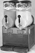 MT Mini Granita Beverage Dispenser Bowls Capacity HP Finish # of Bowl MT-1-Mini SS 1 1½ gal. 1 8 71 16" x 18½" x 255 8" 58 lbs. $ 2,360 MT--Mini SS 2 1½ gal. 1 ₃ 143 16" x 18½" x 255 8" 95 lbs.