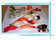 SUSHI & SASHIMI ( includes soup and salad ) S1. SUSHI REGULAR 20.95 ( 8pcs sushi of chef s choice & a Tuna roll ) S2. SUSHI DELUXE 22.95 ( 10pcs sushi of chef s choice & a California roll ) S3.