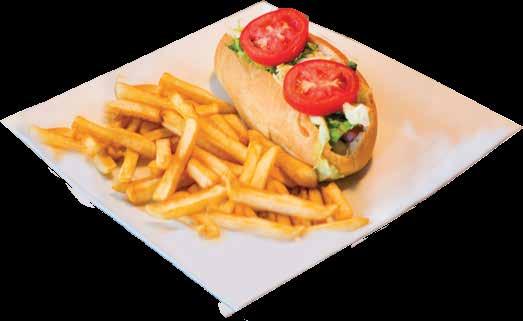 SANDWICHES ACOMPAÑAMIENTOS SIDE ORDERS Oven Baked All sandwiches are baked to perfection, topped with our cheese blend & served with fries. Add a dinner salad for $1.95 MEATBALL...$6.95 / $8.