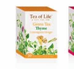 Green Tea Thyme - 20 Biodegradable Pyramid Tea Bags Green