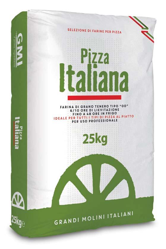 Pizza Italiana The ideal solution for traditional thin pizza 6-10 hours ROOM TEPERATURE Up to 48 hours in the refrigerator W250 IngredientS Type 00 Soft wheat flour Pizza Italiana requires medium