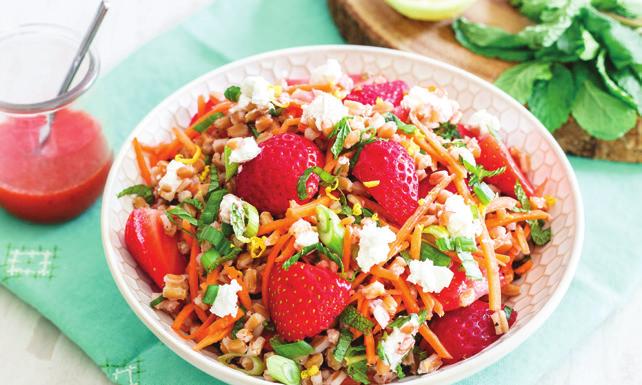 Two Berry Picnic Salad Serves 4. Prep time: 20 minutes active; 1 hour total.