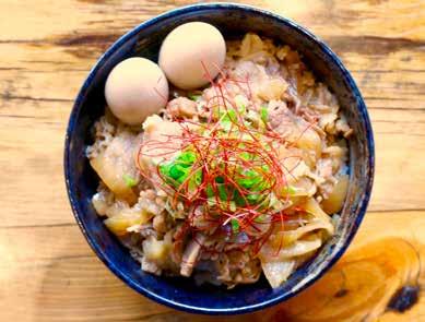 Tempura Shrimp, Corn, and Marinated Quail Eggs. TONKOTSU KIDS 6.50 豚骨キッズ Eggs. Pork Broth Ramen.