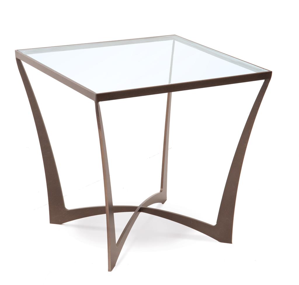 6321 Lotus Square End Table Shown in Oil-Rubbed