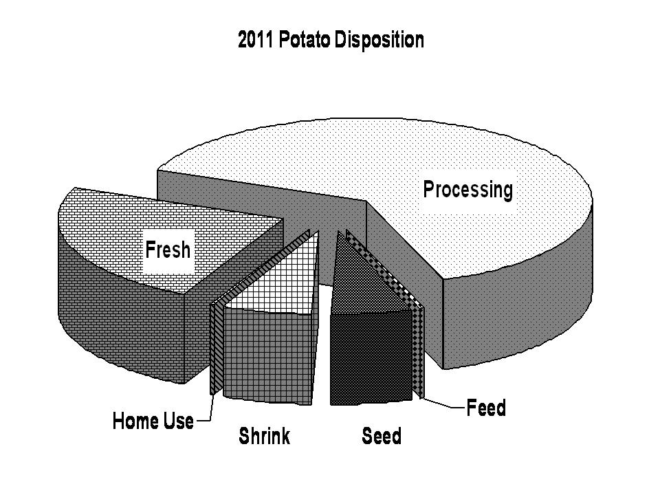 Potato Utilization United States: 000 [Totals may not add due to rounding] Utilization items Sales Table stock.