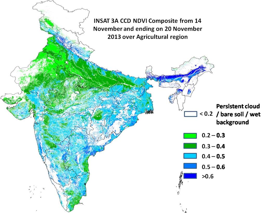 Crop condition based on Rainfall and INSAT 3A CCD NDVI ** Source: SAC, Ahmedabad Overall Agricultural Situation: Agricultural conditions is in general very good to good over south-west Bihar, east
