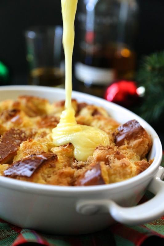 Old Fashioned Challah Bread Pudding with Whiskey Sauce Yield: Serves 6 Prep Time: 10 minutes Cook Time: 40 minutes Ingredients: for the bread pudding: 1 loaf challah bread, cubed (about 3 cups) 4