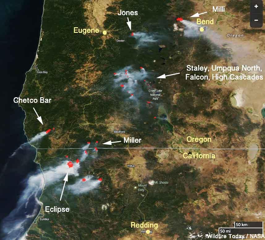 Oregon & California fires Significant