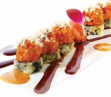95 Eel, cucumber inside w. avocado & tobiko on top, served w. chef s special sauce Rainbow Roll 13.95 Kani, avocado and cucumber w.