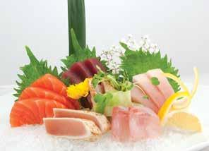 95 3 pcs tuna sushi, 3pcs salmon sushi & 3 pcs yellowtail sushi Sashimi Combo Platter 24.95 15 pcs.