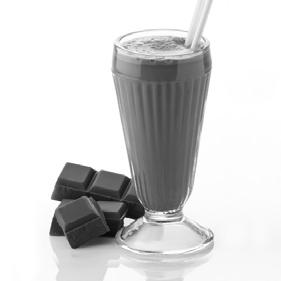 Chocolate & Peanut Butter Shake Serve this tasty milkshake over ice.