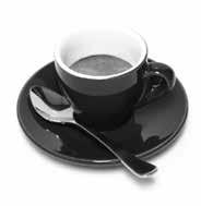 ESPRESSO Intense and aromatic, it is also known as a short black and is served in a small cup or glass.