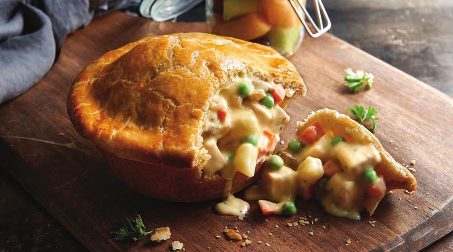 FAVORITES CHICKEN POT PIE CJ classic since 1977, baked fresh throughout the day.