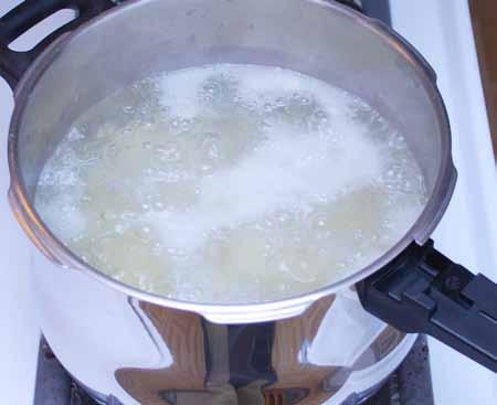 15 9 Cut and boil the potatoes in salted water