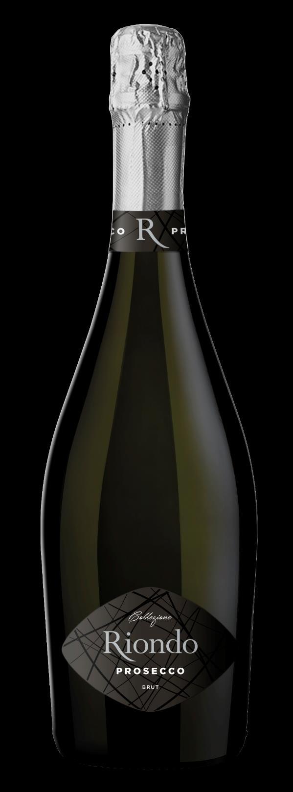 Collezione Prosecco Brut Sparkling, Brut Alcool 11% vol Residual Sugar 11 g/liter 6-8 C Cold maceration of the grapes, natural fermentation at a controlled temperature of 16, Sparkling fermentation