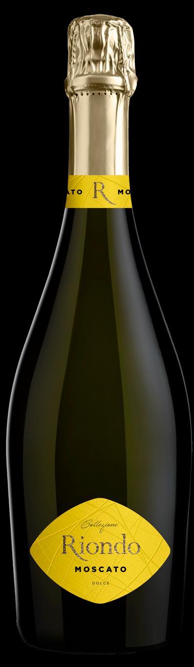 Collezione Moscato Aromatic sweet sparkling wine - Moscato 7% vol 90 g/liter 6 g/liter 7-8 C Cold maceration of the