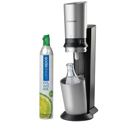 SodaStream Crystal machine Starter Kit $331.00 delivered to your home or office. Available in White or Black.