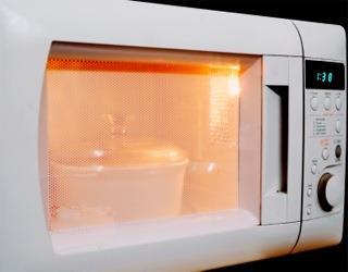 Microwaving food is a dry heat method. You do NOT get the same results as a conventional or convection oven. The food is cooked with waves of energy, which pass through the food.