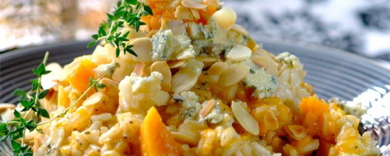 Butternut, Blue Cheese and Almond Risotto Friday 26th October COOK TIME 00:45:00 PREP TIME 00:25:00 SERVES 6 Looking for dinner ideas?