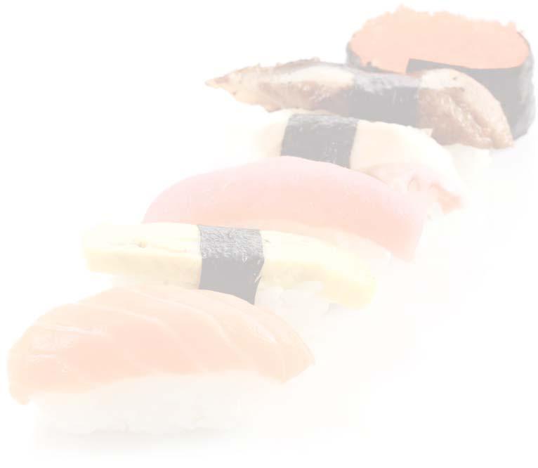 Spicy tuna roll, spicy salmon roll and spicy white tuna roll 3 rolls: Asparagus roll, sweet potato tempura roll