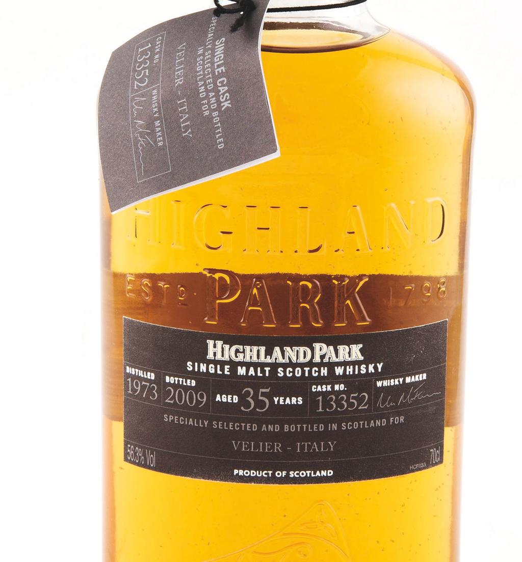 MARKET SHARE BY VOLUME AND VALUE HIGHLAND PARK ROCKETS AND THE MACALLAN DOMINANCE CONFIRMED. Orkney s Highland Park experienced a stellar half-year, growing its Volume market share from 3.