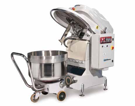 UNIVEX SPIRAL MIXERS Our Sliverline mixers with removable bowls are equipped with an extremely strong electromagnet connection that never wears out.
