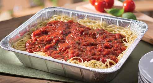A La Carte Pans Spaghetti with Marinara or meat Sauce** (Serves 4-6) Our traditional marinara sauce is
