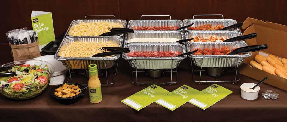 Meal Combinations create your own pasta station Our Catering packages come with everything you need to create a beautiful meal for your guests.