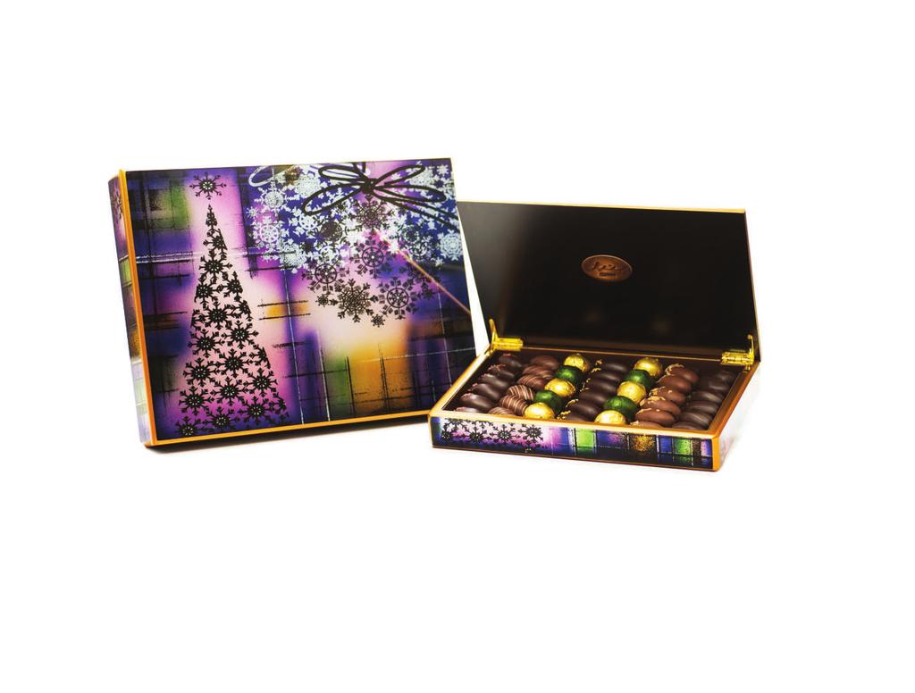 ESTELLE Handmade wooden boxes with hand painted glass in festive colours SMALL MEDIUM CONTENTS P23613250 P23613251 ASSORTED DATES