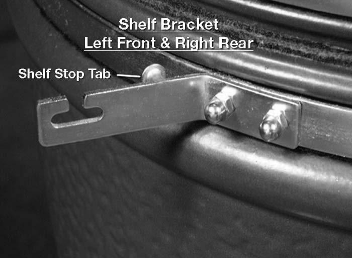 If you are using the grill on the feet, without a cart or enclosure, you may add the fold-down side shelves by ordering part #SG-SSB. Fig.12 USING THE SAFFIRE Starting the Fire 1.