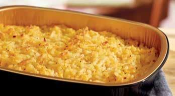 Please Note: Sweet Potato Casserole contains pecans. Macaroni n Cheese Preheat your oven to 400 F.