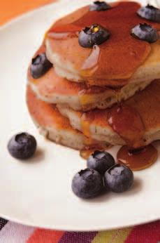 Golden Blueberry Pancakes Make these pancakes on the weekend when mornings are not so rushed. You can freeze leftover pancakes and quickly toast or microwave them for a busier day.
