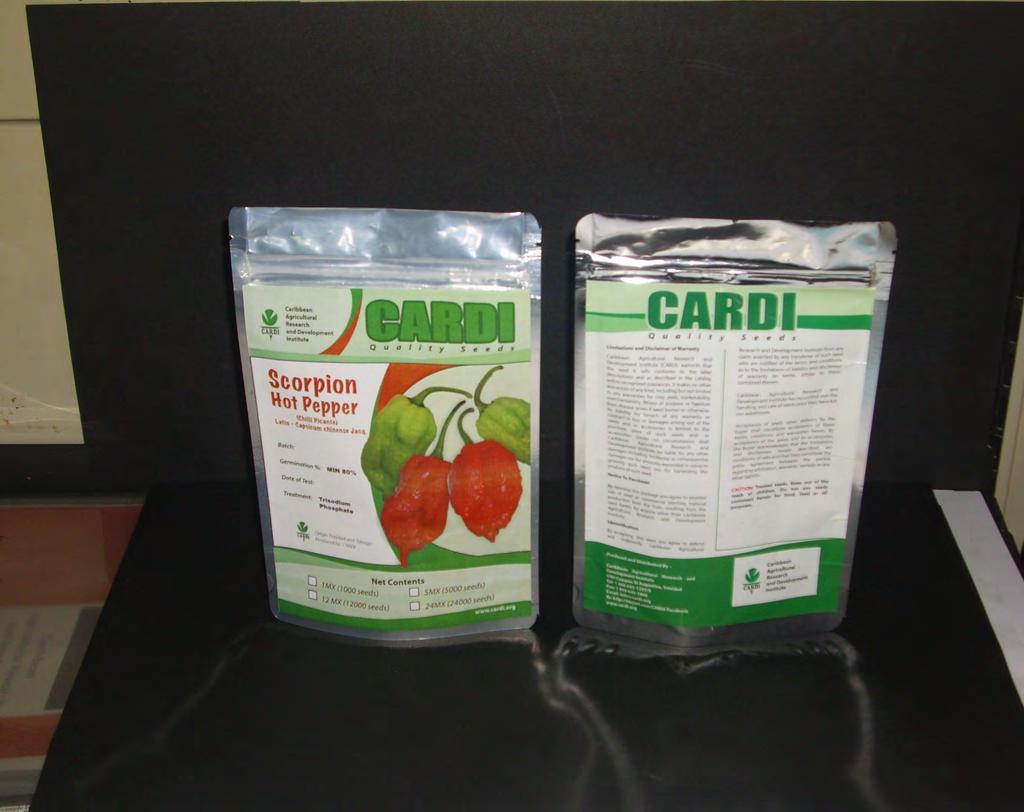 - GENUINE CARIBBEAN HOT PEPPER SEED PRODUCED AND SOLD BY CARDI THE WORLD HOTTEST PEPPERS PRODUCED AND SOLD BY CARDI: CARDI has been supplying Caribbean Farmers with quality hot pepper seeds for the
