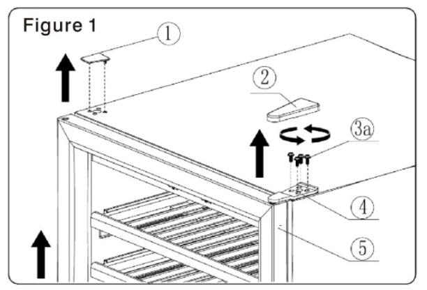 (c) Reversing the Door Swing of Your Appliance Before you begin: Tape down shelves to avoid movement during the process The unit may have been delivered to you with the door opening from the left