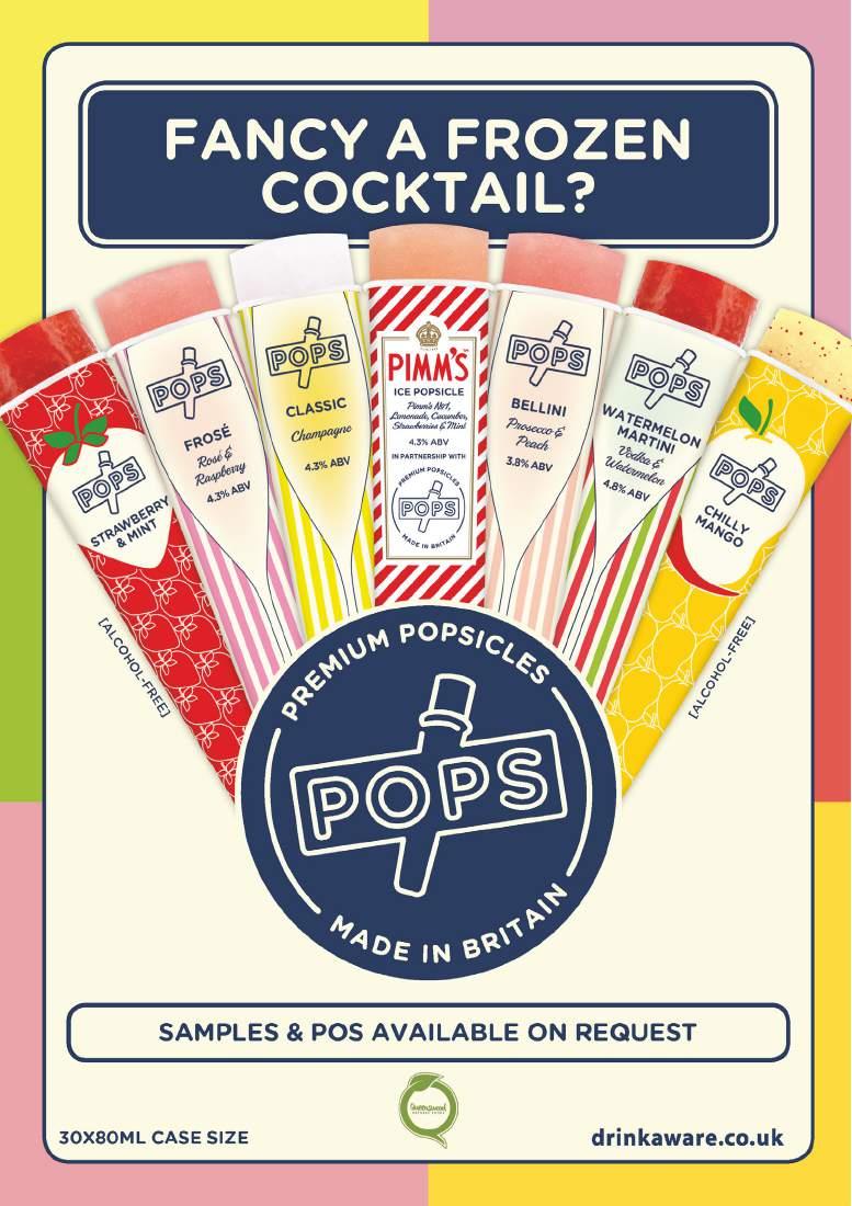 POP300 POP200 POP700 POP100 POP400 POP500 POP600 Impulse range case size 30 x 80ml Alcohol Free Flavours Price 22.