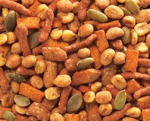 Peanuts, Brazils, cashews, filberts, almonds and pecans.