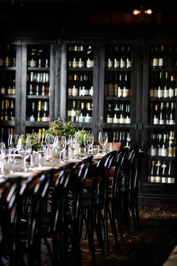 the wine room at a.o.c. the wine room offers one of los angeles most intimate and memorable private dining experiences.