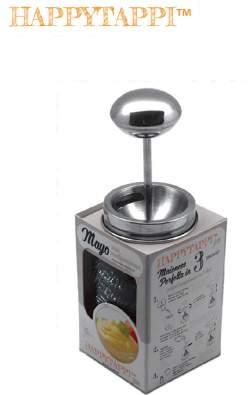 The Practical Jars MAYO: mayonnaise whisking jar Product code: GENABA125 Description: Stainless steel mayonnaise whisking lid with Quattro Stagioni Bormioli jar 500ml / 17 oz Perfect mayonnaise in 3