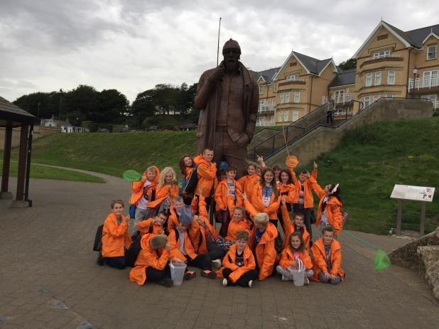 Among the activities they did were rock pooling, walking, visiting a lighthouse, visiting Scarborough and