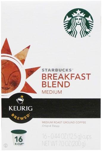 Product # Pack Size Starbucks Coffee 10 16-ct.