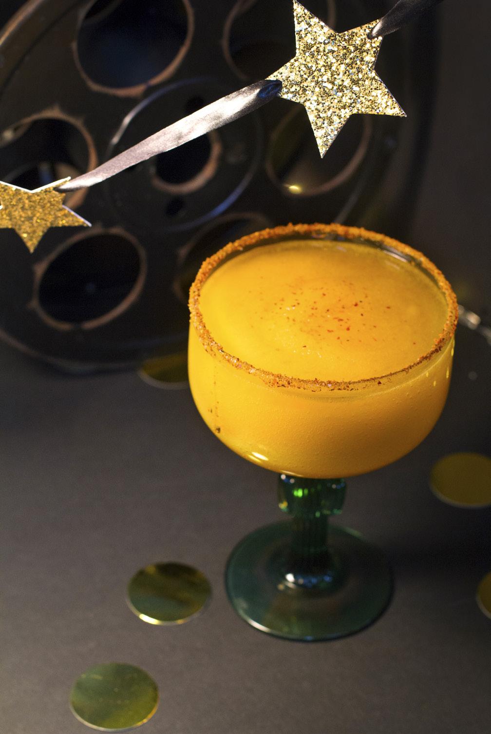 Fools Rush In Some things are just meant to be, like spicy mango margaritas. This 90 s Rom Com inspired drink has a hint of heat, but is perfectly balanced by the sweetness of mango. Yield: 1, 14 oz.
