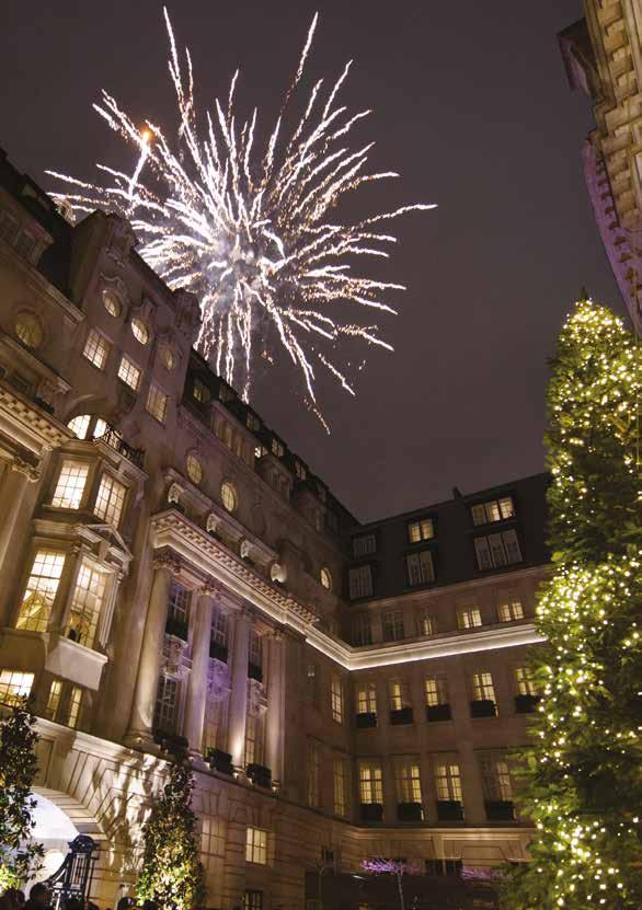 new year s eve New Year s Eve festivities in Mirror Room are an elegant affair. Enjoy a glass of Ruinart Champagne accompanied with a selection of canapés before an indulgent seven-course menu.
