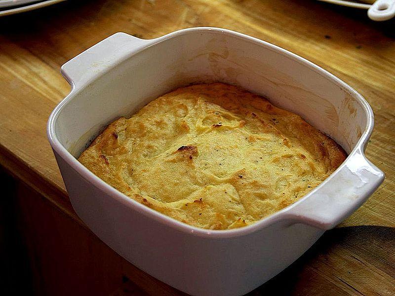 Sweet Potato Soufflé Serves: 6 Ingredients 3 sweet potatoes 3 eggs, beaten 1 cup granulated sugar 1 cup brown sugar ½ cup self-rising cake flour ½ cup milk 1 ½ stick melted butter, unsalted 1