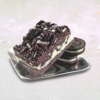 Totally OREO Brownie A luxurious new twist on a childhood favorite. Double layers of OREO Brownie sandwiching white chocolate cheese loaded inside and out with OREO cookies.