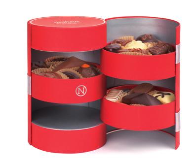 (8 chocolates) FEMININE BOX A luxury, elegant gift box,