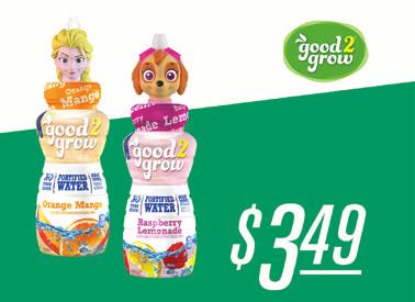 Good2Grow serves up nutrition with simple ingredients, no sugar added and nothing artificial.