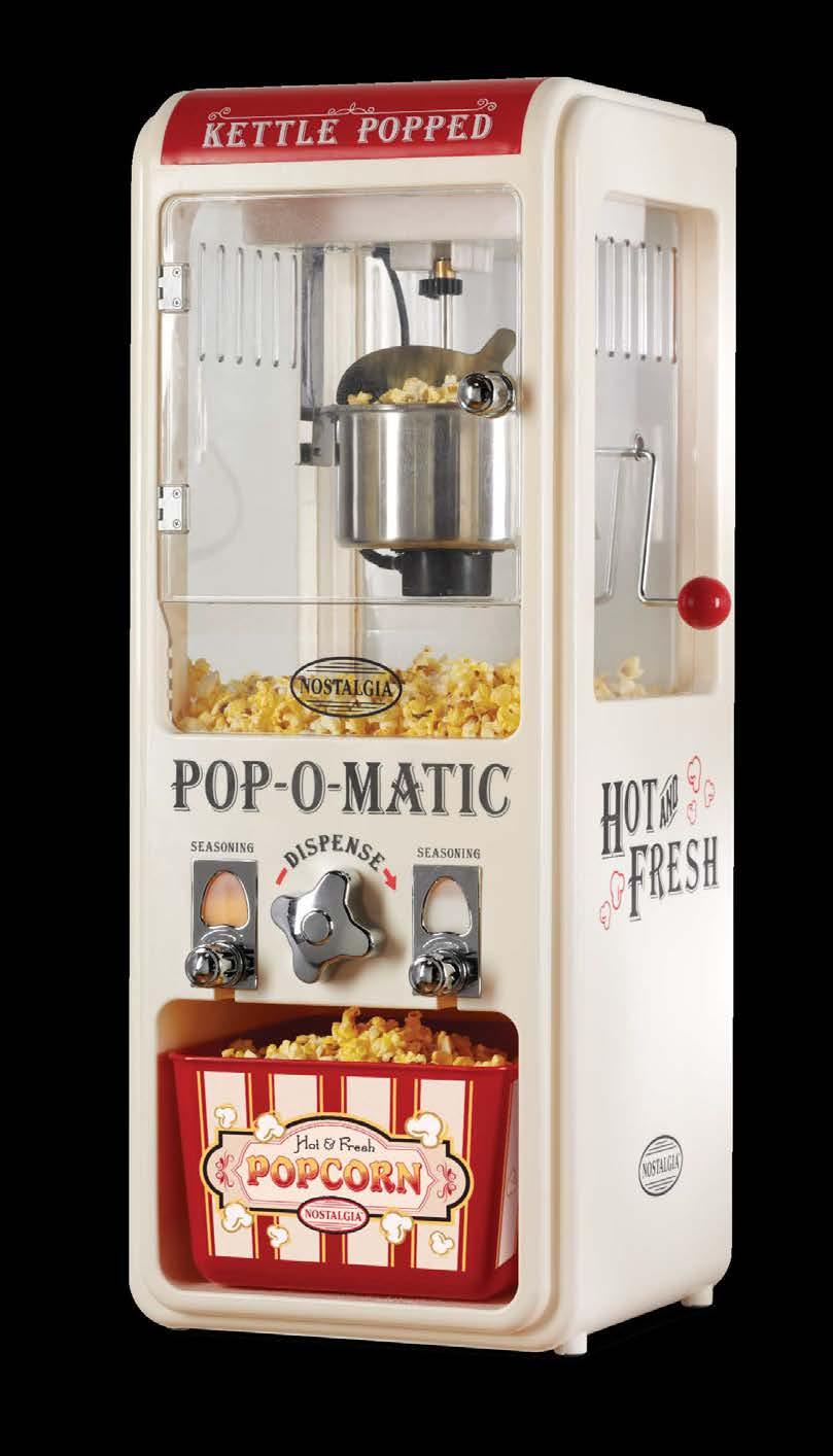 POM250 Pop-O-Matic Popcorn Dispenser This 28 tall popcorn maker dispenses fresh popcorn and
