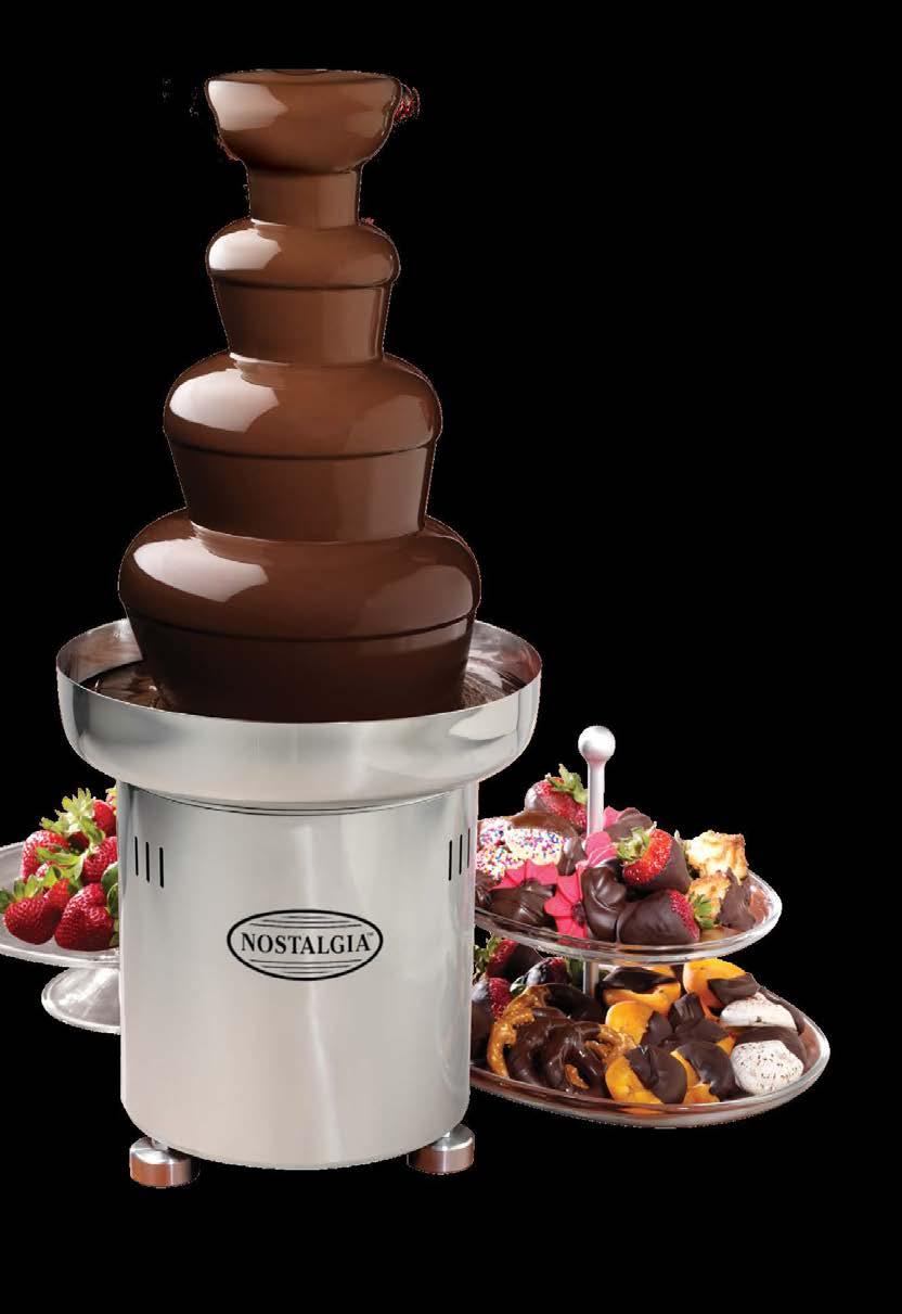 CFF552 Commercial Chocolate Fondue Fountain This 36 tall, 4-tier fondue